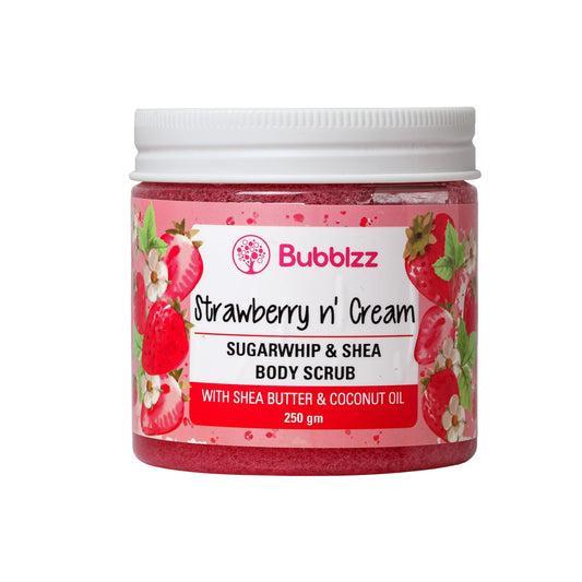 Bubblzz Strawberry S In Cream Body Scrub 250 Ml