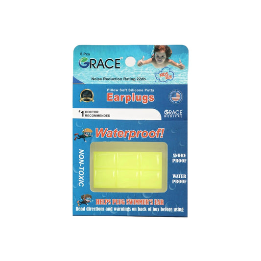 Grace Waterproof Soft Silicone Putty Ear Plugs 6 paris