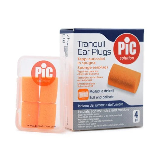 PIC TRANQUIL EAR PLUGS SPONGE 4 PCS