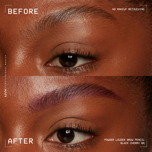NYX Powder Louder Eyebrow Pencil 04 Black Cherry