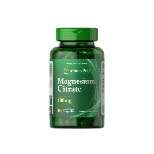 MAGNESIUM CITRATE 100 MG 100 VEG CAPS