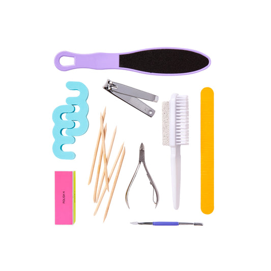 KISS PEDICURE KIT 15 PCS 51048
