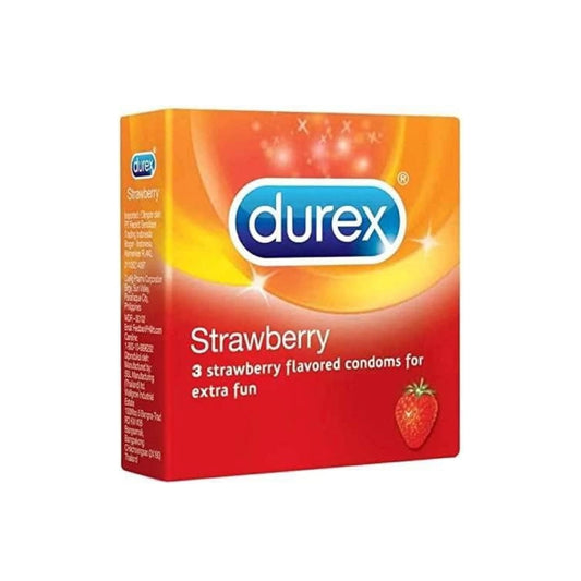 DUREX STRAWBERRY 3 PCS CONDOMS