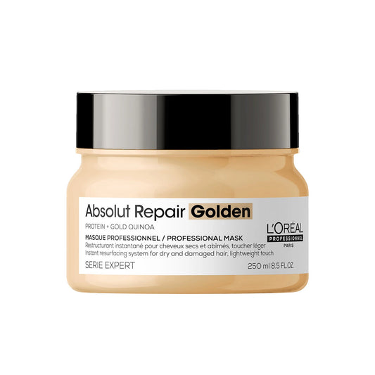 L'Oreal Professional Absolut Repair Golden Instant Resurfacing Mask with Protein & Gold Quinoa for Dry & Damaged Hair 250 ML