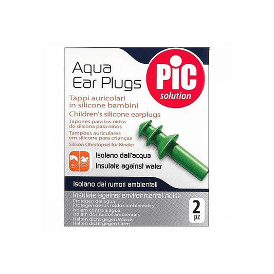 Pic Aqua Ear Plug Childten Silicon 2 PCS Green