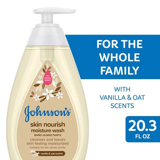 J&J SKIN NOURISH VANILLIA OAT WASH 500ML IMP