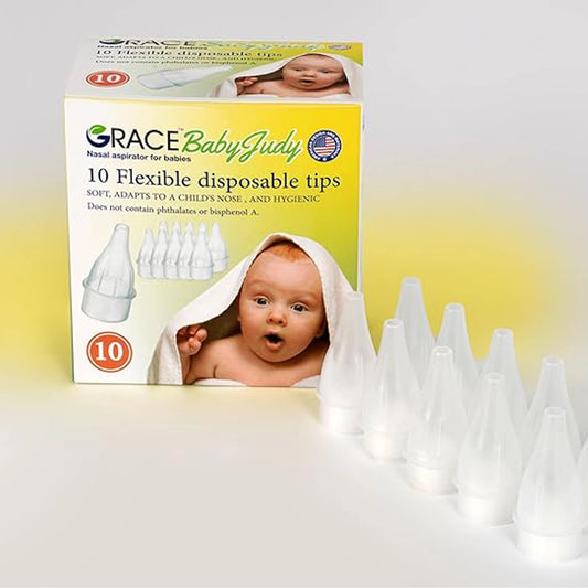 Grace Baby Judy Disposable Flexible Nasal Aspirator Tips 10 per pack