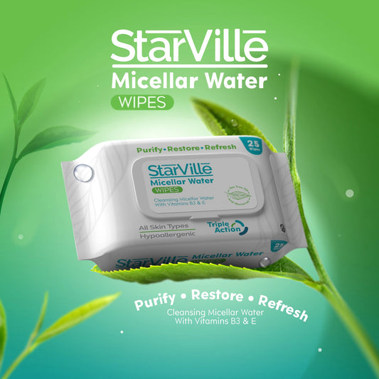 STARVILLE MICELLAR WATER WIPES 50 WIPS