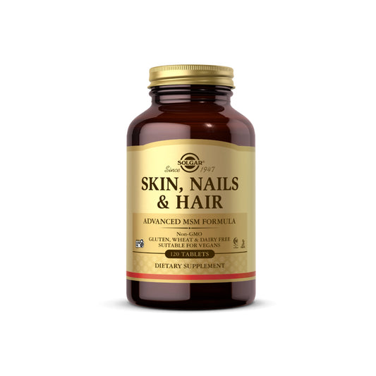 Solgar Skin, Hair & Nails Supplement with MSM 120 tablets