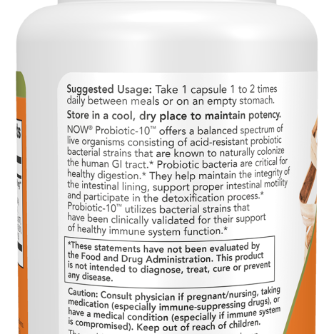 NOW Probiotic-10 25 Billion 30 Capsules