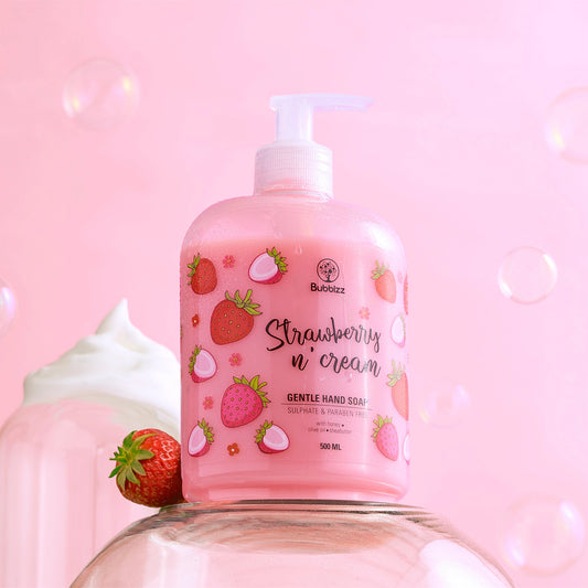 Bubblzz Strawbery In Cream Gentle Hand Soap 500 Ml