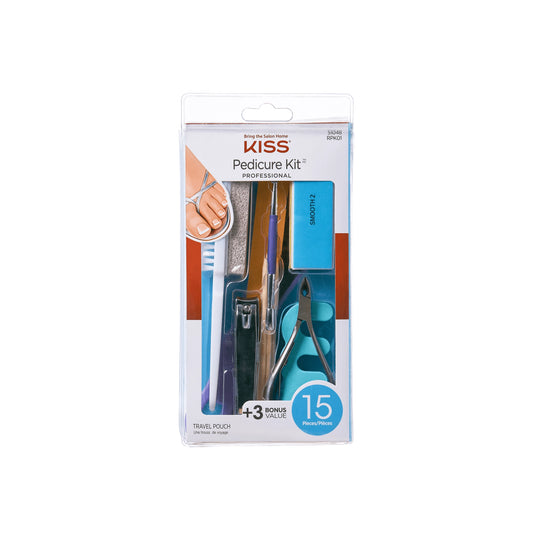 KISS PEDICURE KIT 15 PCS 51048