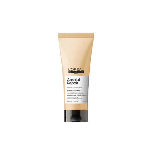 L'Oreal Professional Absolut Repairing & Resurfacing Conditioner with Protein & Gold Quinoa for Dry & Damaged Hair 200 ML