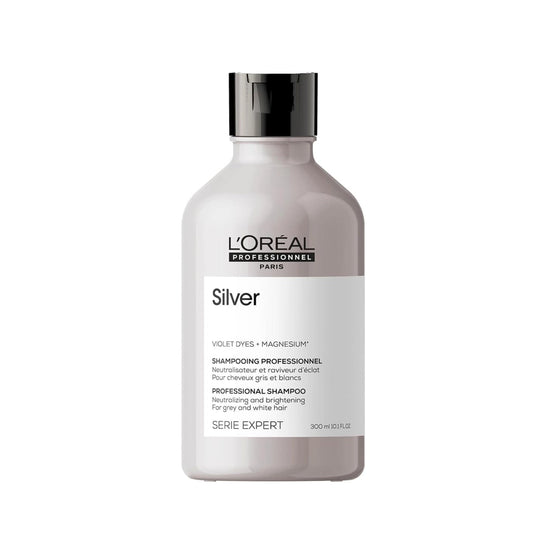 L'Oreal Professional Silver Shampoo with Magnesium & Violet Dyes for White & Gray Hair 300 ML