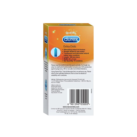 Durex Extra Dots 10 Pcs Imp
