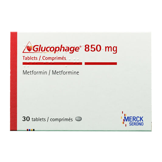 GLUCOPHAGE 850 MG 30 TAB