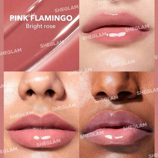 Sheglam Pout Perfect Shine Lip Plumper Pink Flamin