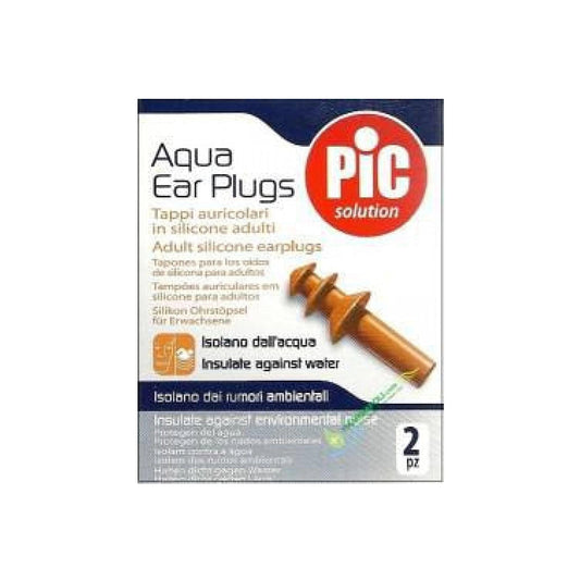 Pic Aqua Ear Plug Silicone Adult 2 PCS Brown