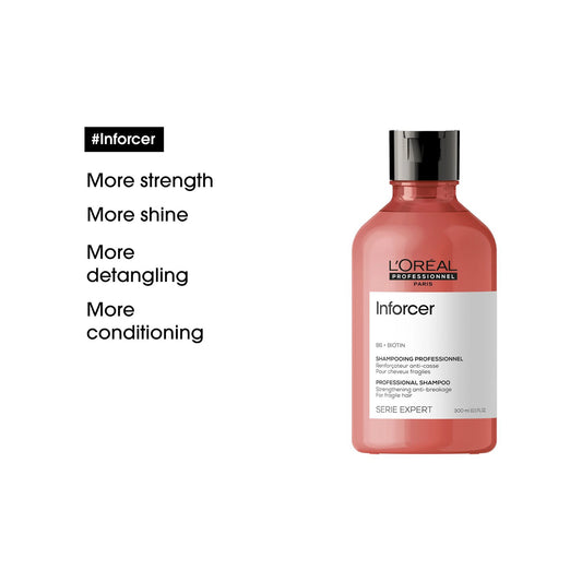 L'Oreal Professional Inforcer Strengthening & Anti-Breakage Shampoo with B6+ Biotin for Fragile Hair 300 ML