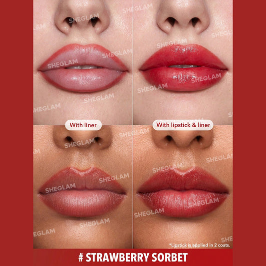 Sheglam Sheer Tinted Lipstick Strawberry Sorbet