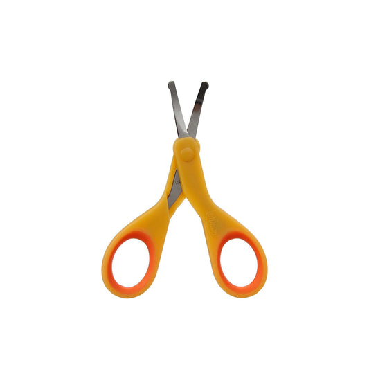 Chicco Yellow Stainless Steel Nail Scissors for Babies (0+ Months) 1 pack