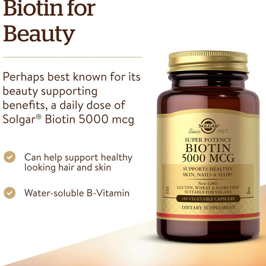 Solgar Biotin 10000 MCG 120 Capsules IMP++