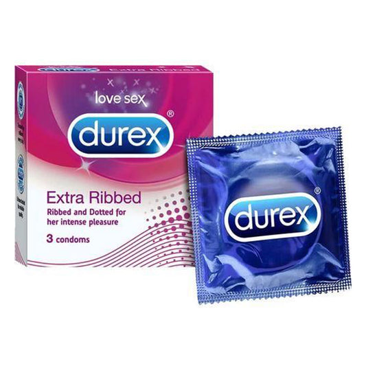 Durex Extra Ribbed 3 Condoms