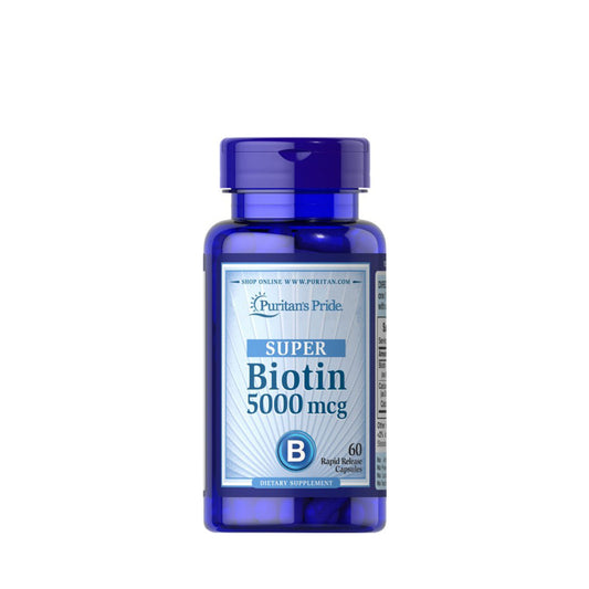 PURITANS BIOTIN 5000MCG 60 TABLETS