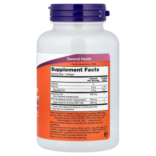 NOW BERBERINE GLUCOSE SUPPORT 90 SOFTGELS