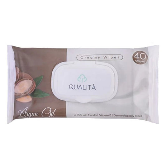 QUALITA ANTISEPTIC WIPES ARGAN OIL 40 WIPES
