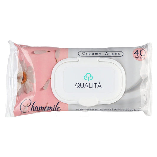 QUALITA ANTISEPTIC WIPES CHMOMILE OIL 40 WIPES