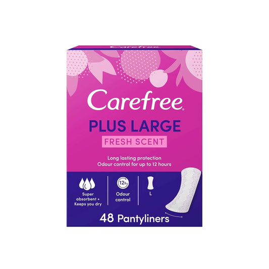 Carefree Plus Large Fresh Scent 48 Pcs