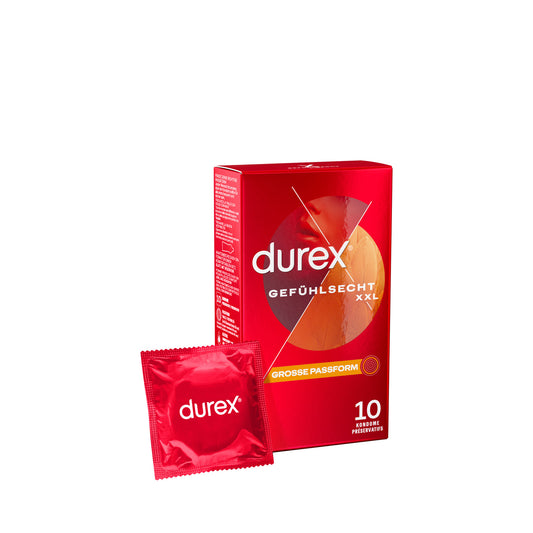 Durex Kondome Gefuhlsecht Extra Gro? XXL 10 Pieces