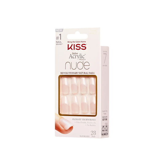 KISS NUDE ACRYLIC 28 NAILS 79945