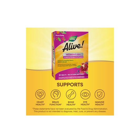 Alive Womens 50+ Complete Multivitamin 50 Tab