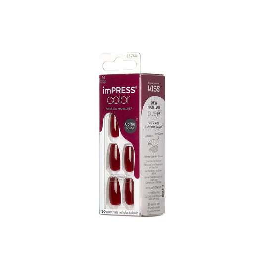 KISS IMPRESS COLOR 511 COFFIN SHAP(WINERY IN NYC )