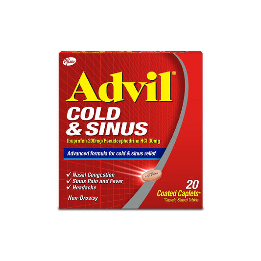 ADVIL COLD AND SINUS 20 TAB