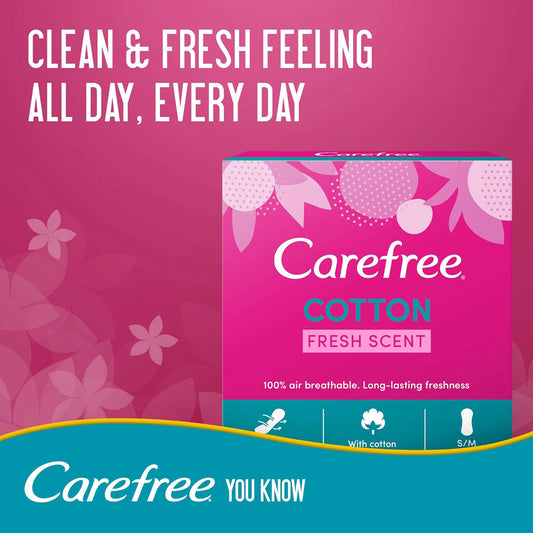 Carefree Cotton Normal Fresh Scent 56 Pcs