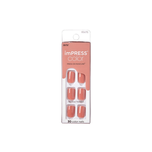 KISS IMPRESS COLOR 30NAILS 27 C CARAMEL