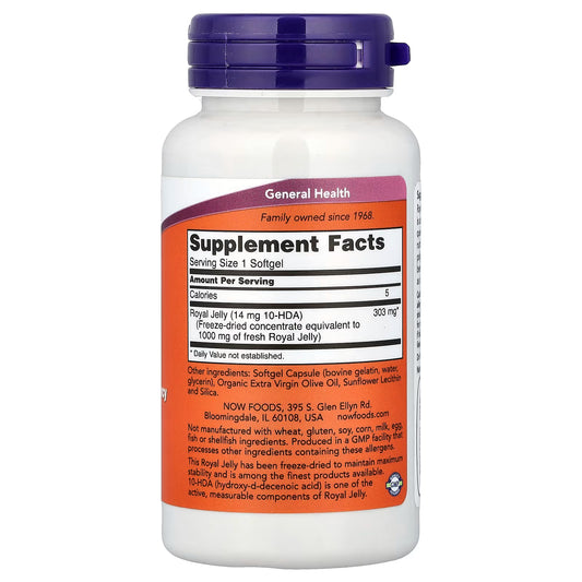 NOW ROYAL JELLY 1500 MG 60 CAP