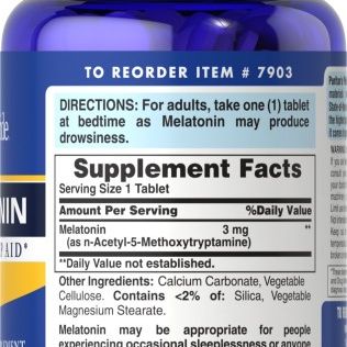 PURITANS MELATONIN 3 MG PRIDE 120 TABLETS