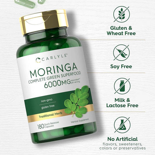 CARLYLE MORINGA COMPLETE GREEN SUPERFOOD 6000 MG