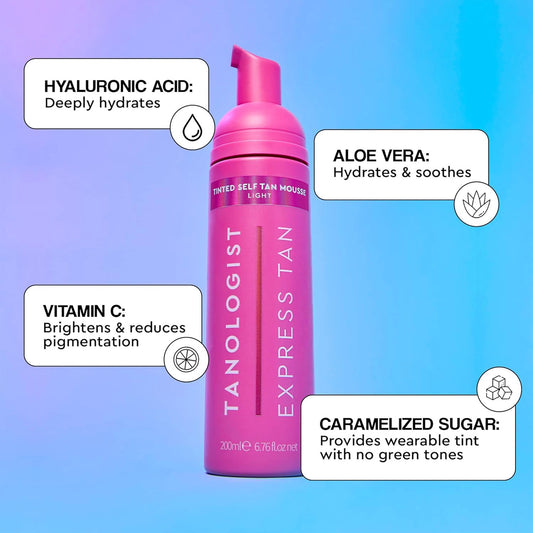 Tanologist Tan Mousse Extra Dark Pink 200ML