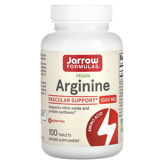 JARROW FORMULAS ARGININE 1000 MG 100 TAP