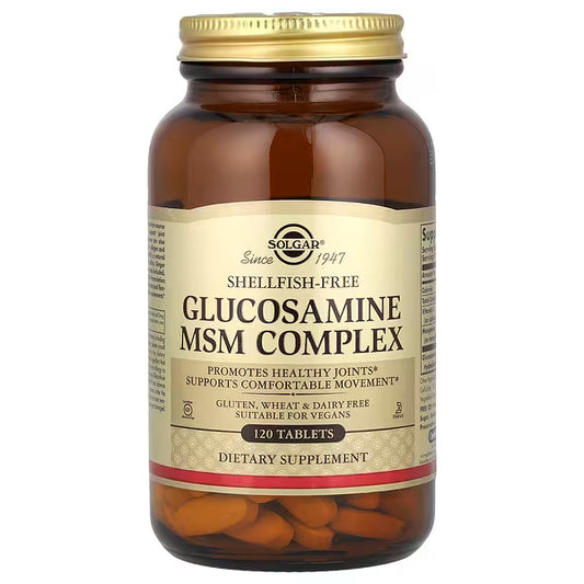 SOLGAR GLUCOSAMINE MSM COMPLEX 120 TAB