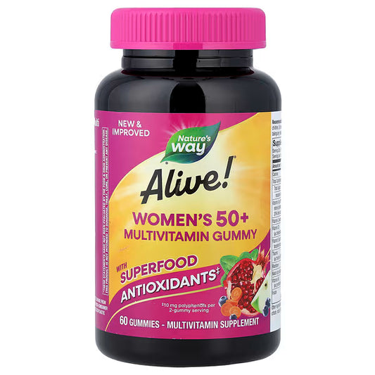 ALIVE WOMENS 50+ GUMMY MULTIVITAMIN 60 GUMM