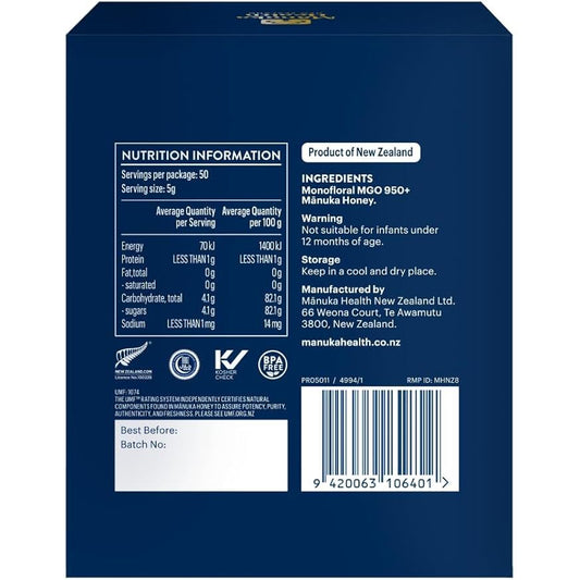 MANUKA HONEY 950+ MGO 250G