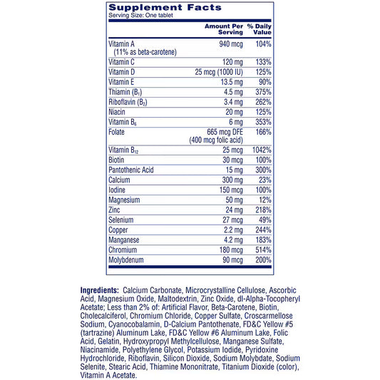 ONE A DAY FOR WOMENS 50+ 300 TAB