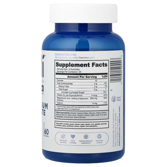 Goli Nutrition Zero Sugar Magnesium 60 Gummy