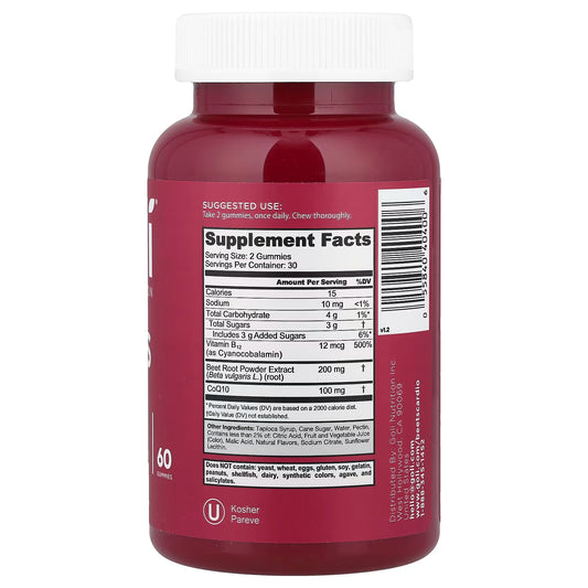Goli Nutrition Beets Cardio Vitamin Gummies